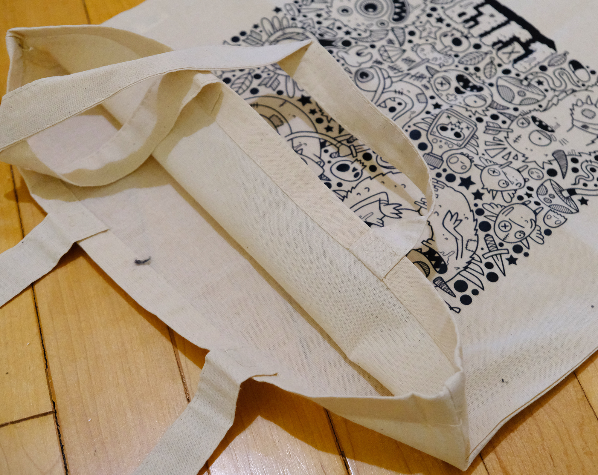 Mindless Capitalism Enabler - Economy Medium Tote Bag Natural - Image 4