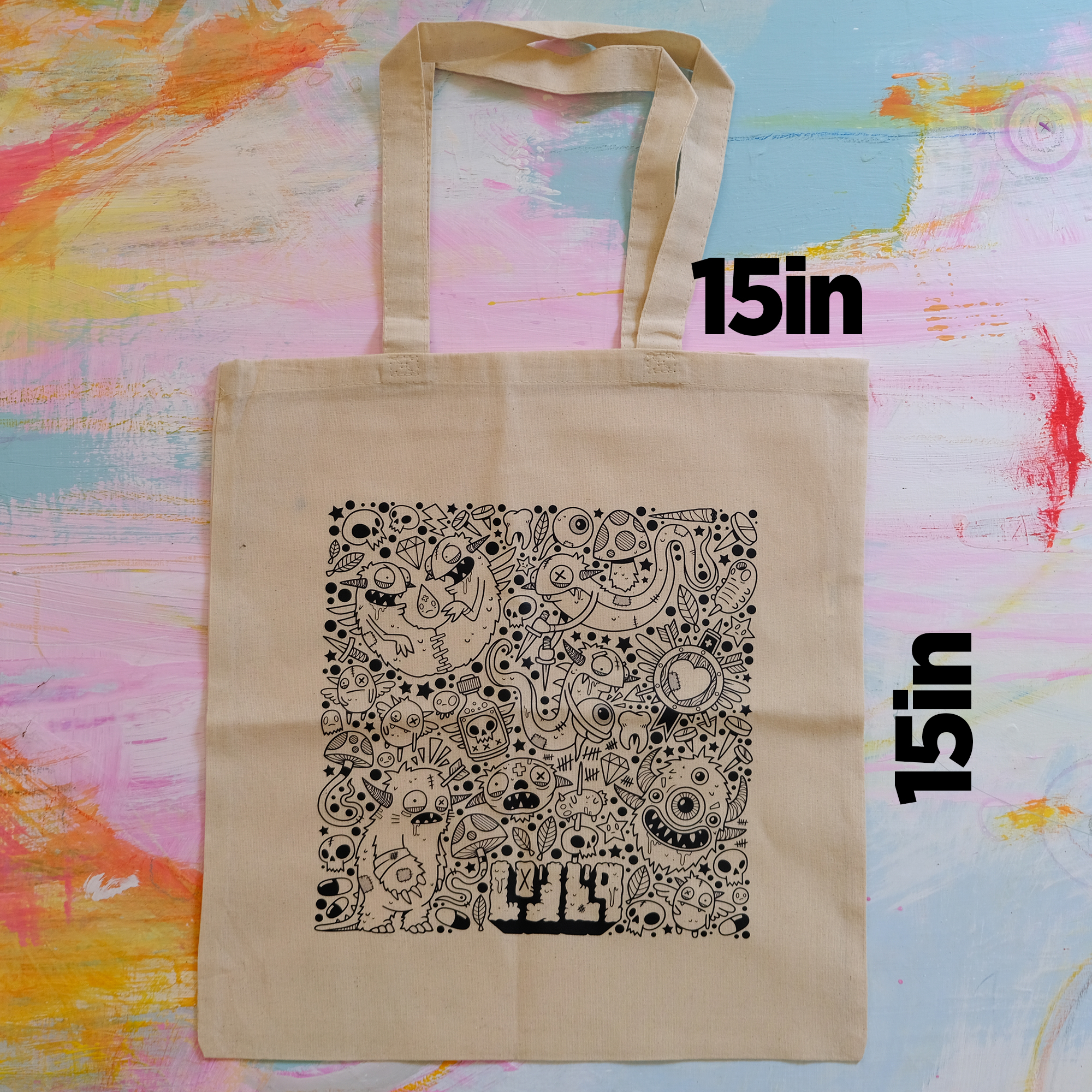 Mindless Capitalism Enabler - Economy Medium Tote Bag Natural - Image 2